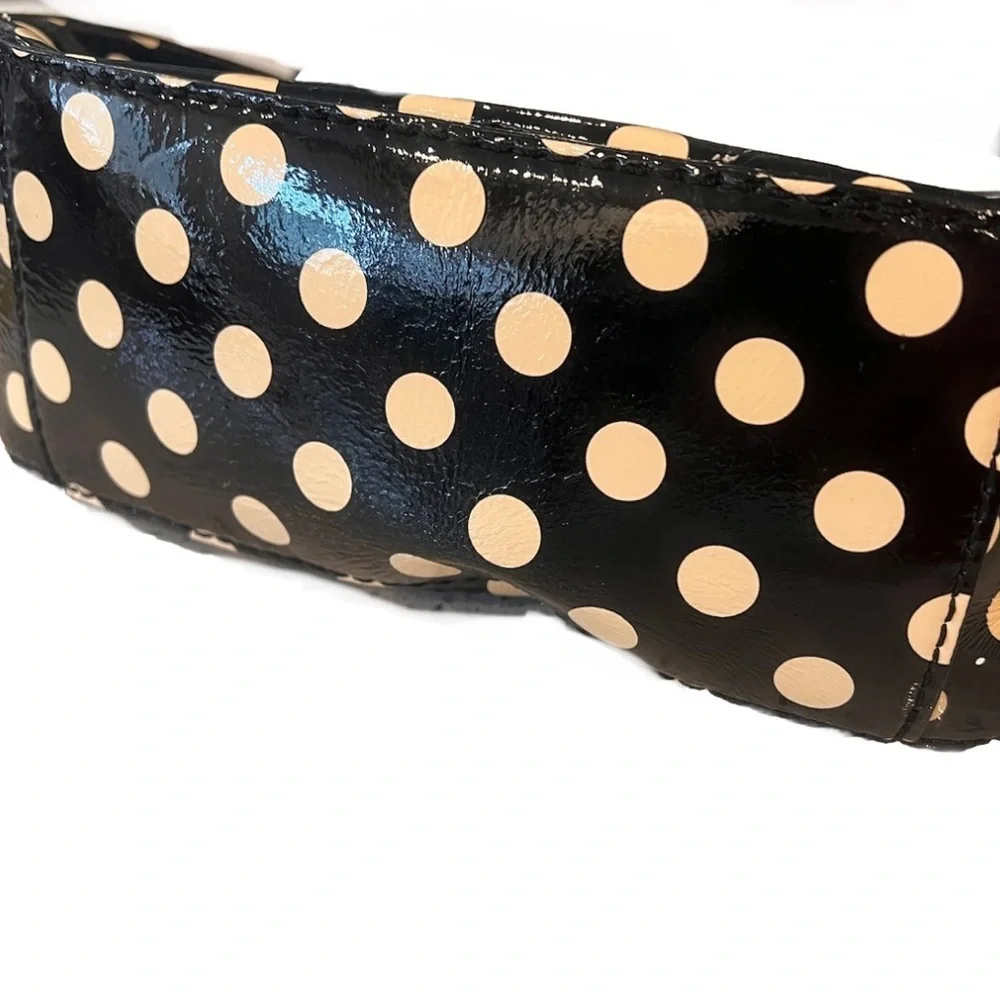 Kate Spade Black and Cream Polka Dot Shoulder Bag